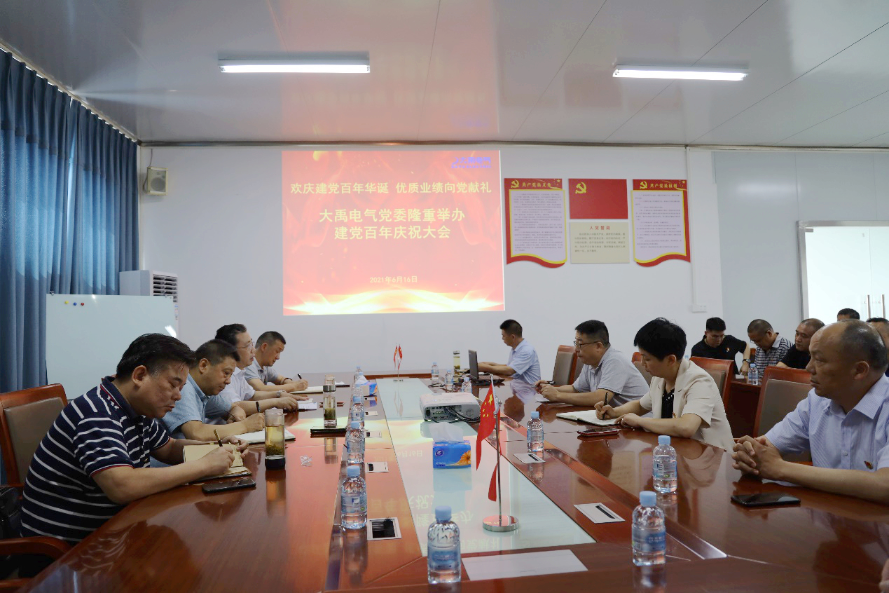 "Celebrate the 100th Anniversary of the Founding of the Party, and Present High-Quality Performance to the Party"-Dayu Electric Party Committee organizes a celebration meeting for the 100th anniversary of the founding